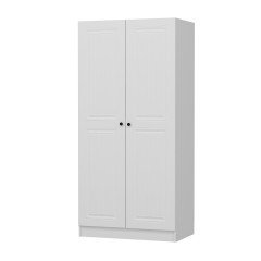 Castle Membrane 190 cm 2 Door Cupboard - White