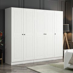 Castle 190 Cm 5 Membrane Lid Q2 Cabinet - White