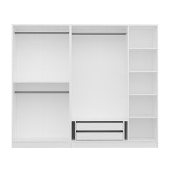 Castle 190 Cm 5 Membrane Lid Q2 Cabinet - White