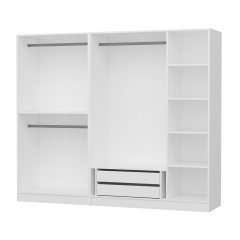 Castle 190 Cm 5 Membrane Lid Q2 Cabinet - White