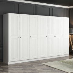 Castle 190 Cm 7 Membrane Lid Q4 Wardrobe - White