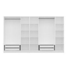 Castle 190 Cm 7 Membrane Lid Q4 Wardrobe - White