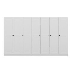 Castle 190 Cm 7 Membrane Lid Q4 Wardrobe - White