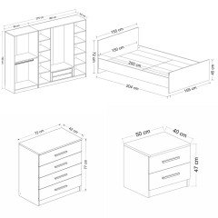 Kale Bedroom Set 116 White