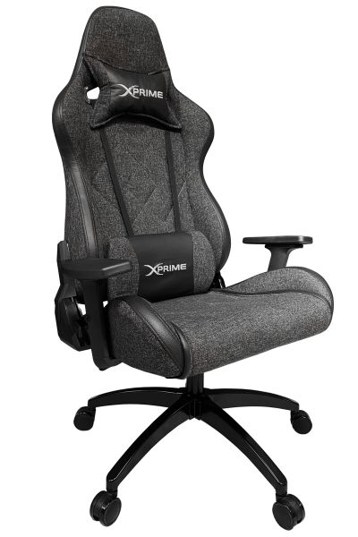 XPrime Titan Fabric Gaming Chair Gray 5400-GT