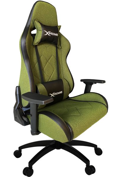 XPrime Titan Fabric Gaming Chair Green