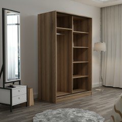 Mina Fortress 2 Lid Sliding Wardrobe 120 Cm - Dora