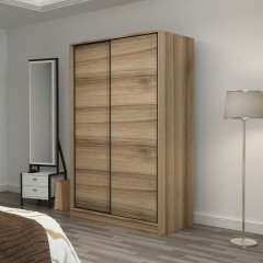 Mina Fortress 2 Lid Sliding Wardrobe 120 Cm - Dora