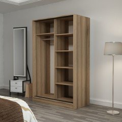 Mina Fortress 2 Lid Sliding Wardrobe 120 Cm - Dora