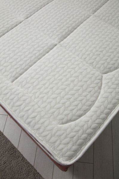 Sonata Bed Base+Headboard+Miray Hidden Pad Mattress Dried Rose