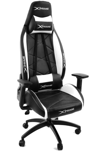 XPrime Tron Gaming Chair White