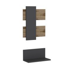 Belita Dresser & Wall Shelves - Ciragan / Anthracite