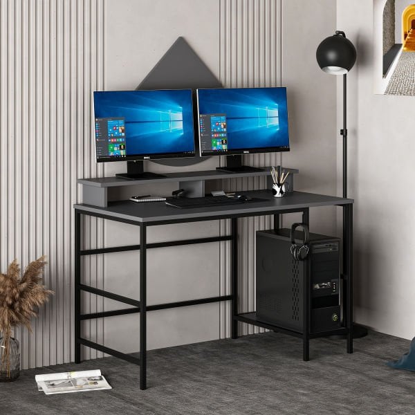 Minar Greta Study Desk Module 2 - Anthracite