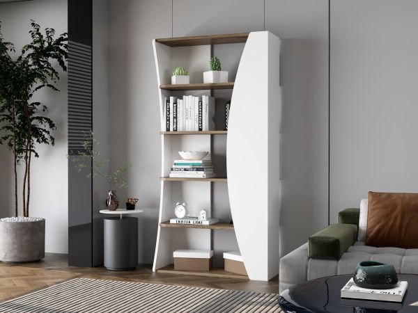 Marina Bookcase - White/Asian