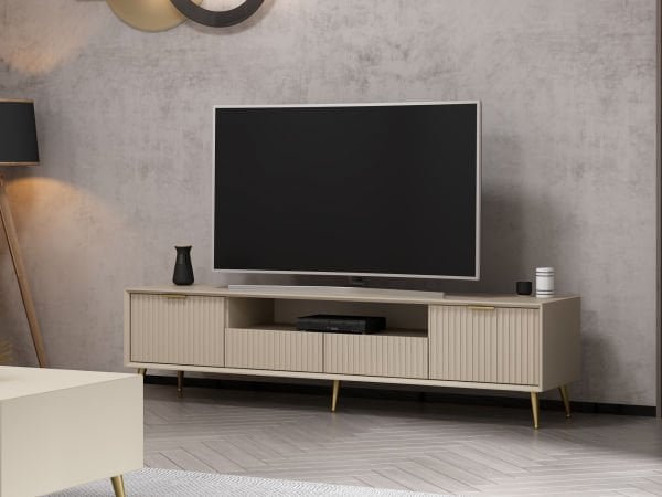 Kale Luxe Tv 180cm Standing Unit - Sandstone