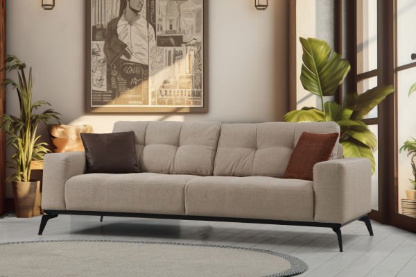 Prime Sofa Set 3+2+Armchair-Cream/Tile (Zegna1634/37705-Stella1694/405-Zegna19)