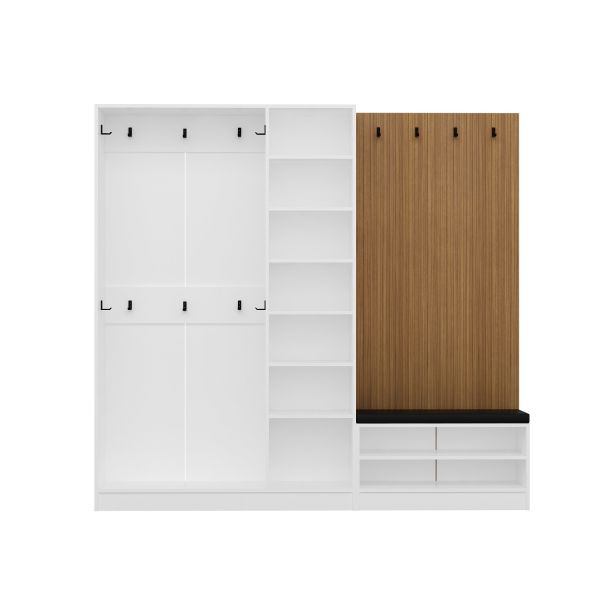 Kale Dekor Panel 1 Partition Shelf Coat Stand+Ayk Mind Byz 3 Without Cover