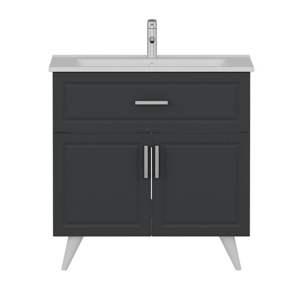 Minar Bathroom Cabinet Bottom 100Cm Ay2K1Ç+Etj White