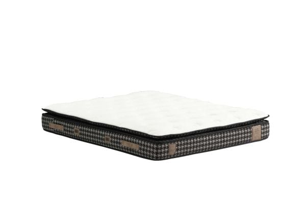 Natural Bamboo Bed Dark Grey