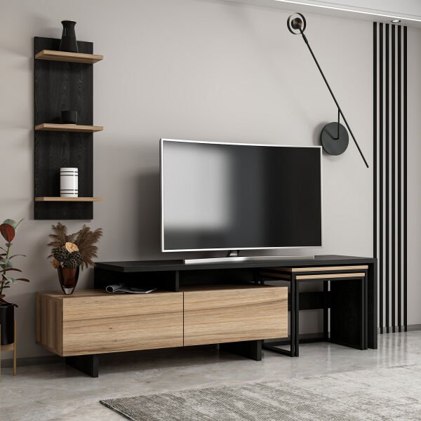 Vera Nesting TV Unit - Dore/Synchro Black