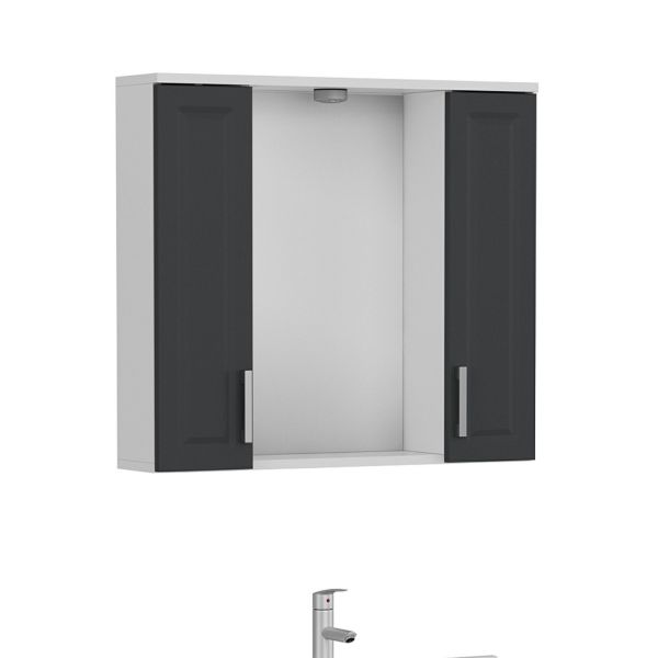 Minar Banyo Dolabı Üst 85Cm 2K1A Beyaz