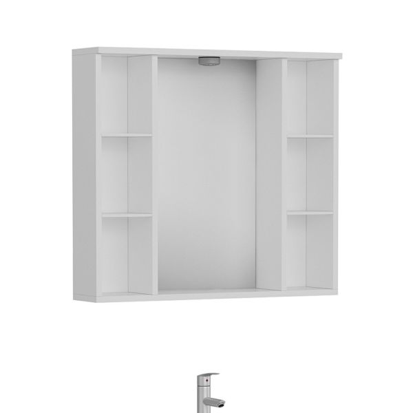 Minar Banyo Dolabı Üst 85Cm 2K1A Beyaz