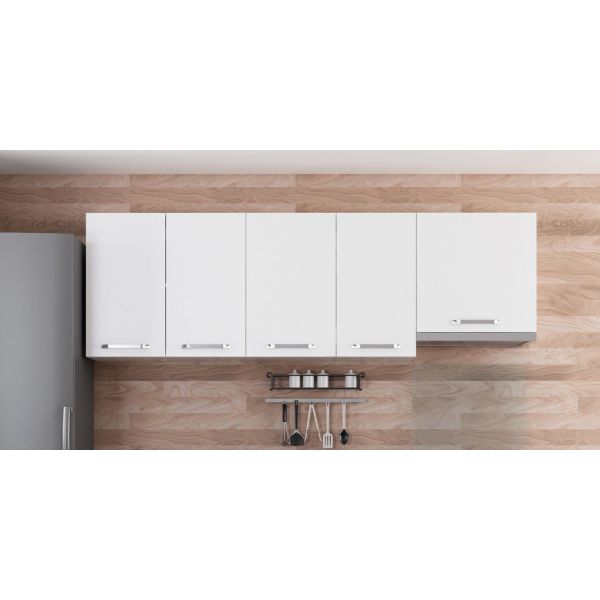 Minar 225 Cm 225-B7-top Modular Kitchen Cabinet White