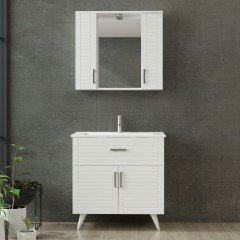 Vera Bathroom Cabinet 85Cm Ay2K1Ç+2K1A+Etj White