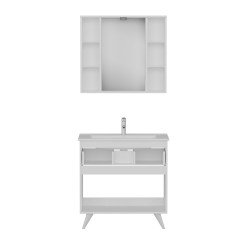 Vera Bathroom Cabinet 85Cm Ay2K1Ç+2K1A+Etj White