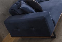 Kael Triple Sofa Navy Blue